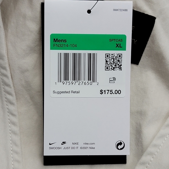 Nike Life Utility Vest Beige Authentic Men's Size XL FN3214-104 New - Picture 3 of 10